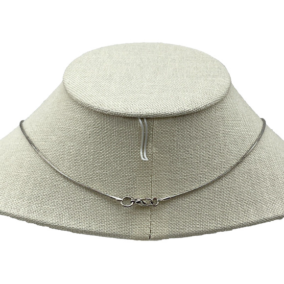 Silver Plated Snake Chain Necklace 18" Lobster Clasp Simple Layering Jewelry - Picture 2 of 5